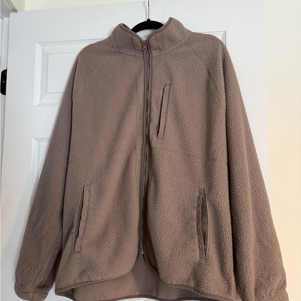 Goodfellow & Co Taupe Fleece Jacket